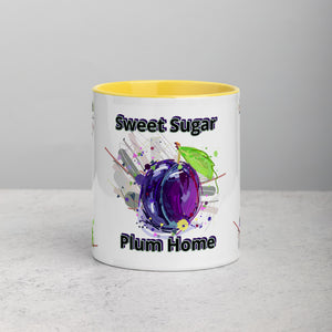 Sweet Sugar Plum Home Mug with Color Inside