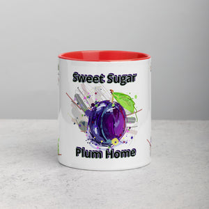 Sweet Sugar Plum Home Mug with Color Inside